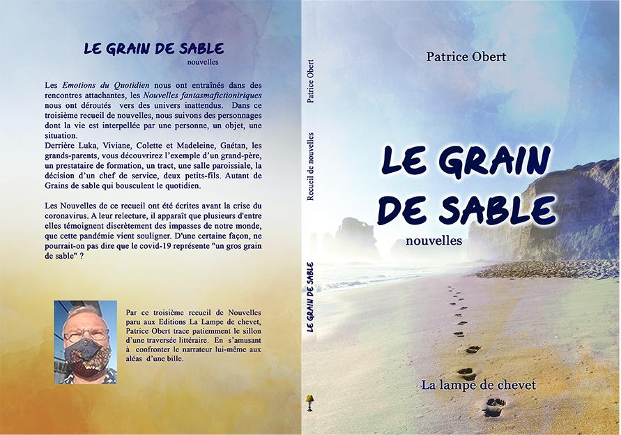 Edition du 3ème recueil de nouvelles « Le grain de sable » de Patrice Obert
