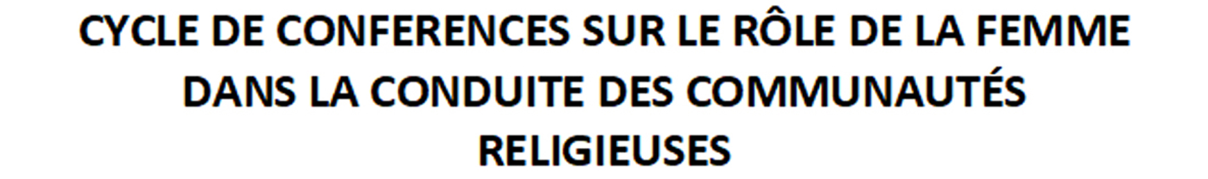 Conférence – Rôle de la femme dans la conduite des paroisses