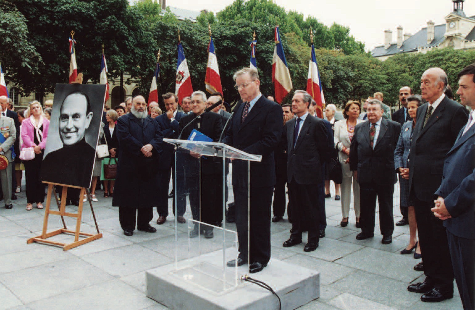 Inauguration de l'allée Michel-Riquet, 8 septembre 2000, Paris